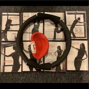 Pure Barre Dvd set with equipment